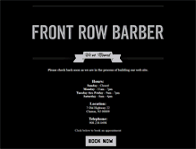 Tablet Screenshot of frontrowbarber.com